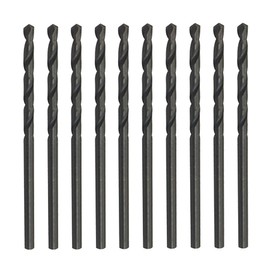Dapetz® 10-Piece 5.5mm HSS Twist Drill Bit Set – Titanium Coated Steel Bits for Drilling Metal, Wood, Plastics, Copper, Aluminum, and Mild Steel, High Precision Drilling Tools