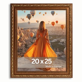 VictoR Antique Ornate Photo Frame "Chagall" in Brown Gold - 20 x 25 cm Decorative Picture Frame Vintage - Suitable for Certificates - Picture Frame Brown 20 x 25 - Baroque