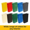 23 Gallon Waste Bin, Heavy-Duty Trash Can, Slim Rectangular Garbage