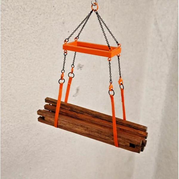 ETC Crane Lifting Frame Set w/Straps In Pure Orange. 1/87th