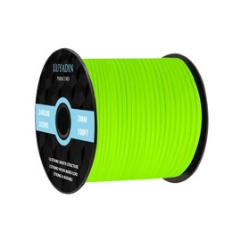 LUYADIN Paracord 240lb - Diameter 2mm Micro Utility Cord -3 Strand Parachute Spool Cord - 100ft 200ft,Paracord for Camping,Hiking,Fishing,Outdoor and DIY