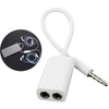3.5mm Earphone Y-Splitter Dual Audio Line Headset Jack BL07997 100ea