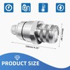 48mm Hydraulic Quick Coupler Set - Flat Face Coupling System