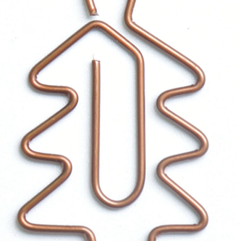 100Pcs Cute Paper Clips Retro Christmas Style Exquisite Color Wide