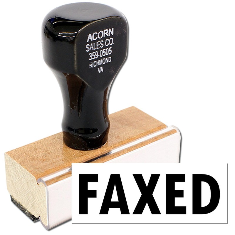 Acorn Sales - Faxed Rubber Stamp