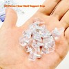 100 Pieces Clear Shelf Support Pegs, 5 mm Plastic Cabinet