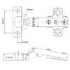 35-110_ Degrees Concealed Hinge Full Overlay Type with Mounting Plate