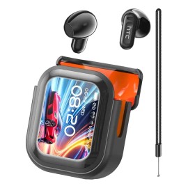 Audifonos Htc Ne20 Color Negro Bluetooth 6.0 Auriculares Inalambricos Con Pantalla Táctil Inteligente Resistente Al Agua Ipx4 Ai Audifonos Traductores In-ear Auriculare
