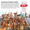 Chicken Feeder Rain Proof Poultry Feeder Port Gravity Feed Kit