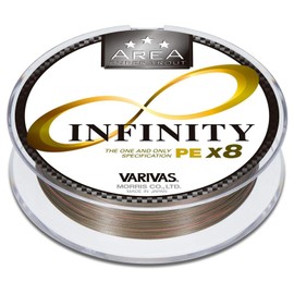 VARIVAS Super Trout Area Infinity PE X8 75M No. 0.3 Champagne Gold Base + Orange &amp; Black