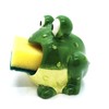 MONMOB Cute Ceramic Frog Sponge Holder for Kitchen Sink 4.7”