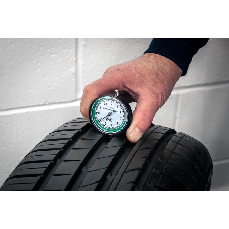 Sealey Tyre Tread Depth Dial Gauge - Pocket Type -