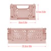 HOYA PONYOO 4 Pcs Collapsible Storage Crates, 10x5.9x4 inches Space-Saving