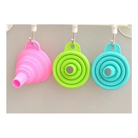 Patagonia Home Embudo Plegable Flexible Silicón Colores Color Verde