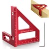 Prmape Carpenter's Square, 3D Multi-Angle Measuring Ruler, Aluminium Alloy Try