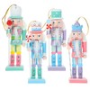 Sewroro Hanging Nutcracker Wooden Nutcracker Soldier Figures Christmas Nutcracker Dolls