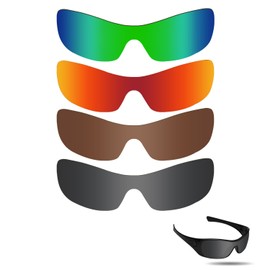 Fiskr Polarized Lenses Replacement for Oakley Antix(OO9077) Sunglasses with Anti-scratch&Anti-saltwater&Anti-dust Coating(Green+Red+Brown+Black)