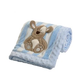 haozaikeji Pram Baby Blanket Fluffy Toddler Blanket Soft Cuddly Blanket Cot Newborn Breathable Blanket Small Double-Sided Children's Sleeping Blanket for Girls and Boys