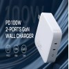 Universel Fast Charging USB-C 100W 2 Ports GaN PD For