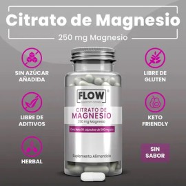Flow Citrato Magnesio Capsulas Sabor