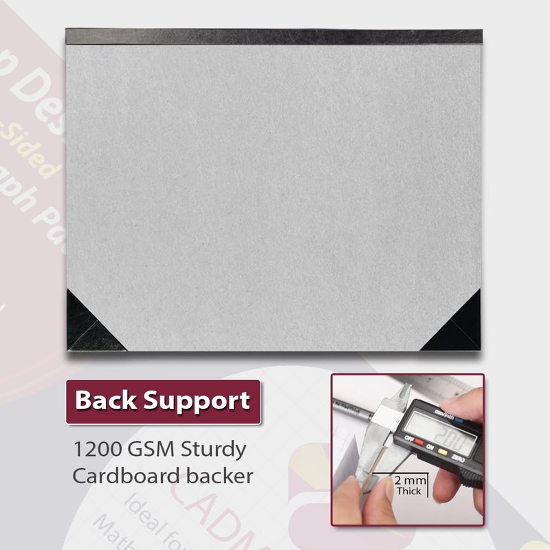 CADMUSPRO Top Desk 22"x17" Large Premium Graph Pad, Double-Sided Quadrille