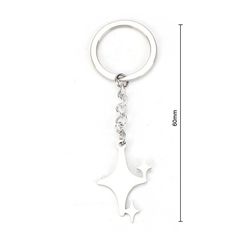 MUCOOS Quadrangle Keychain Star Keychain