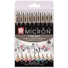 Sakura Pigma Micron Fineliners - Set of 9 Colours