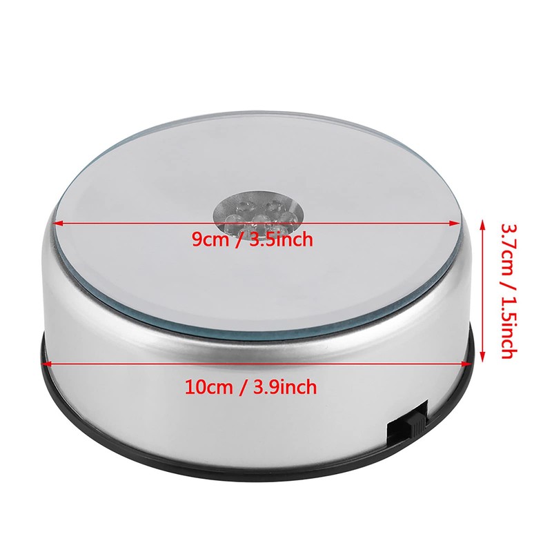 LED Light Base, Colorful Light Rotating Crystal Display Base Stand