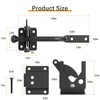 WINSOON Self Locking Fence Gate Latch for Wooden Fence Heavy