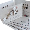 Paper Advent Calendars as Christmas Cards Set of 3 Advent