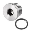 uxcell Stainless Steel Inner Hex Head M22x1.5 Pipe Fitting Plug