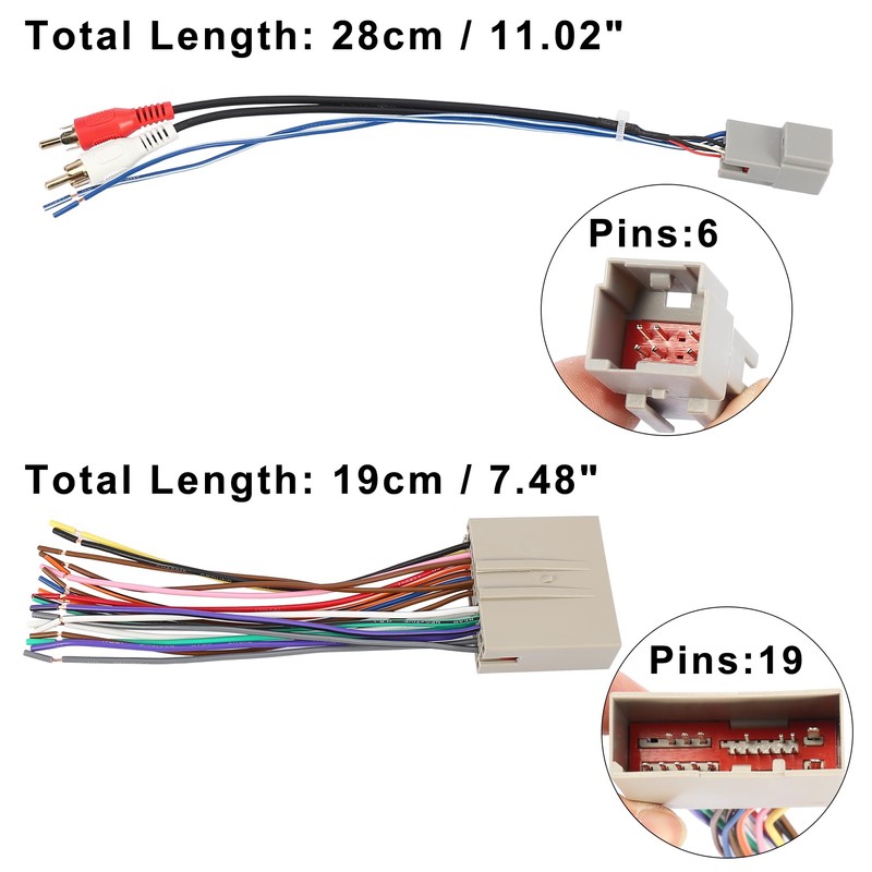 X AUTOHAUX 70-5521 Car Stereo CD Player Wiring Harness Wire