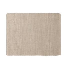 MUJI MDA15A6A Indian Cotton Hand-Woven Placemat/Light Brown Approx. Width 17.7 x Depth 13.8 inches (45 x 35 cm)