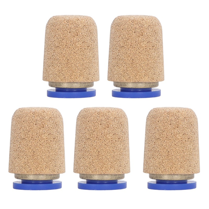 5Pcs Brass Pneumatic Exhaust Muffler Silencer Impact Resistant Efficient Noise