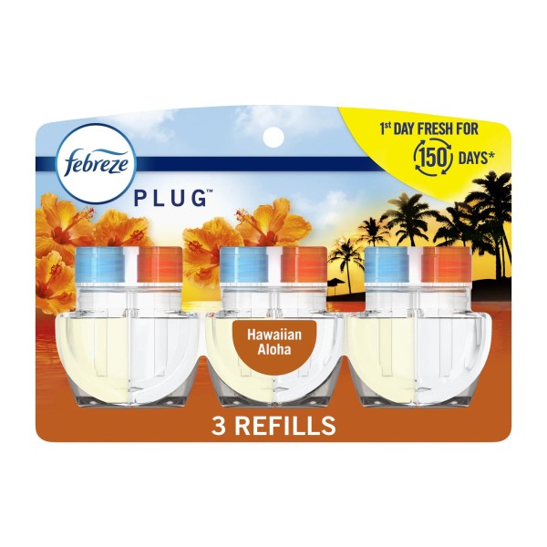 Febreze Plug In Air Freshener Refills - Hawaiian Aloha, 3
