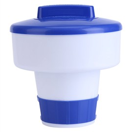 Dispensador químico para tina de hidromasaje en forma de S, pastillas de bromo flotantes de cloro y bromo químico (8 pulgadas (tamaño mediano)