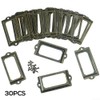 Clever Organization 30 Pack Antique Bronze Label Holders for Home