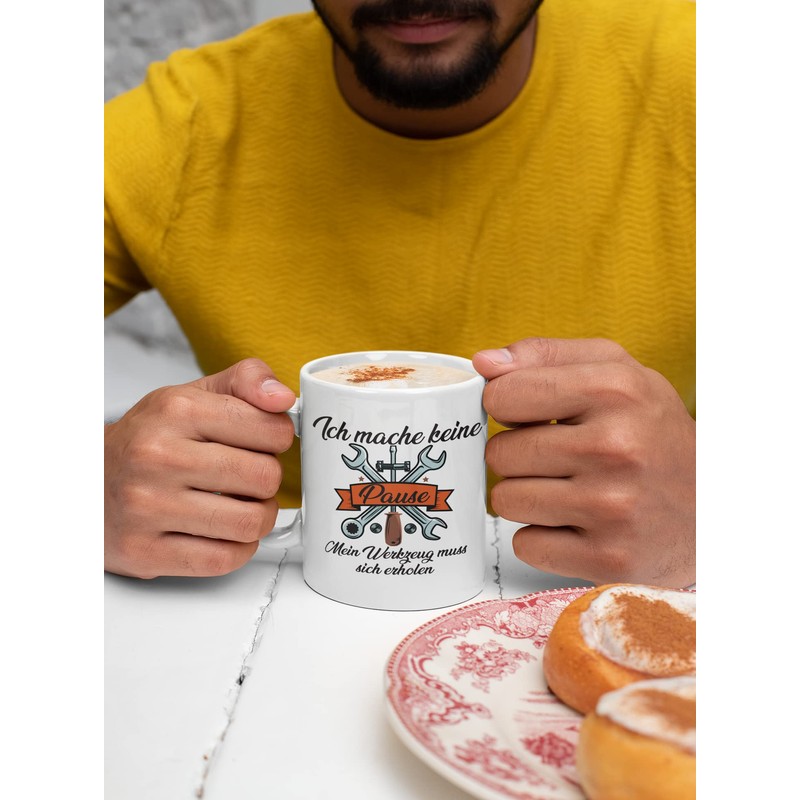 clothinx Tasse Ich mache keine Pause lustiges Handwerker Geschenk |