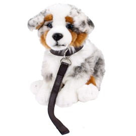 Teddys Rothenburg Cuddly Toy Australian Shepherd Sitting Grey/White/Brown 26 cm Plush Dog