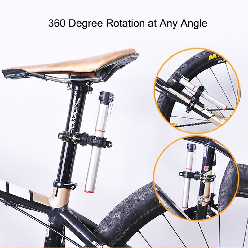 [2 Pack] Vonpri Flashlight Holder, Mount Bicycle Mounting Bracket Flashlight