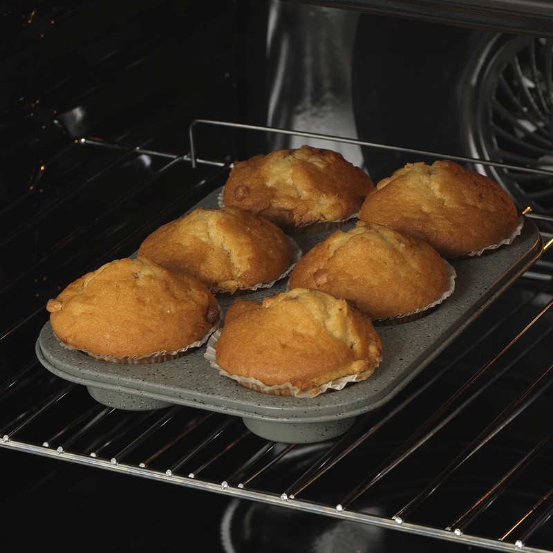 Salter® COMBO-5357 Marble Collection Carbon Steel Non Stick 6 Cup