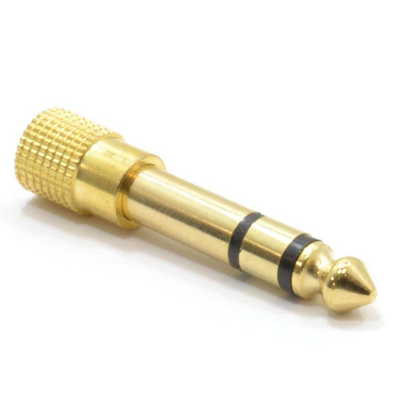 kenable 3.5mm Stereo Jack Socket to 6.35mm Stereo Male Plug