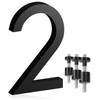 Adresse Design 7-Inch Modern House Numbers – Black Floating Address