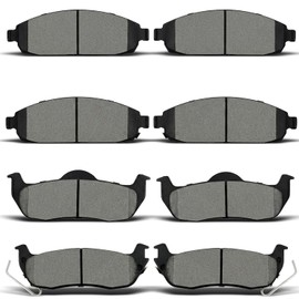 ALADICHE Pastillas de freno de cerámica delanteras traseras compatibles con Jeep Commander 2006-2010, Jeep Grand 2005-2010 para Cherokee., DBP054
