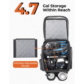 KEMIMOTO UTV Center Console Bench Seat Box, 1680D Oxford Cloth Water Resistant 18L Seat Storage Bag Armrest Storage Box Tool Organizer, Compatible with Polaris Ranger Can-Am Defender CFMOTO Uforce