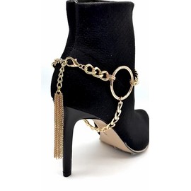 Alwasytyle4you Women Gold Chain Boot Bracelet Shoe Circle Under Charm Tassel Popular Bike Style