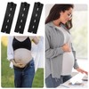 COMNICO 5pcs Waist Extender Button Elastic Comfy Adjustable Waistband Expanders