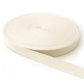 Nippon Chuko Cotton Thick Twill Tape (100% Cotton), Width 1.0 inches (25 mm) x 166.4 ft (50 m) Roll, Produced Color, Craft Supplies, Tape, Twill Tape