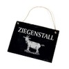 Slate Board Goat Hutch with Goat Motif Sign 22 x