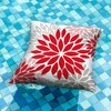 DFXSZ Red Pink Flower Pillow Covers 18x18 Inch Set of